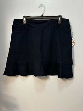 360 by Tail Black Ruffle Golf/Tennis Athletic Skort Sz L. NWT